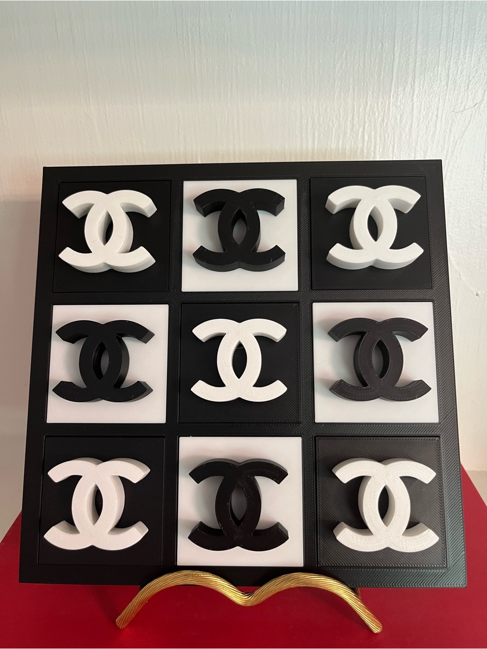 Tic Tac Toe Board -CoffeeTable Game Decor